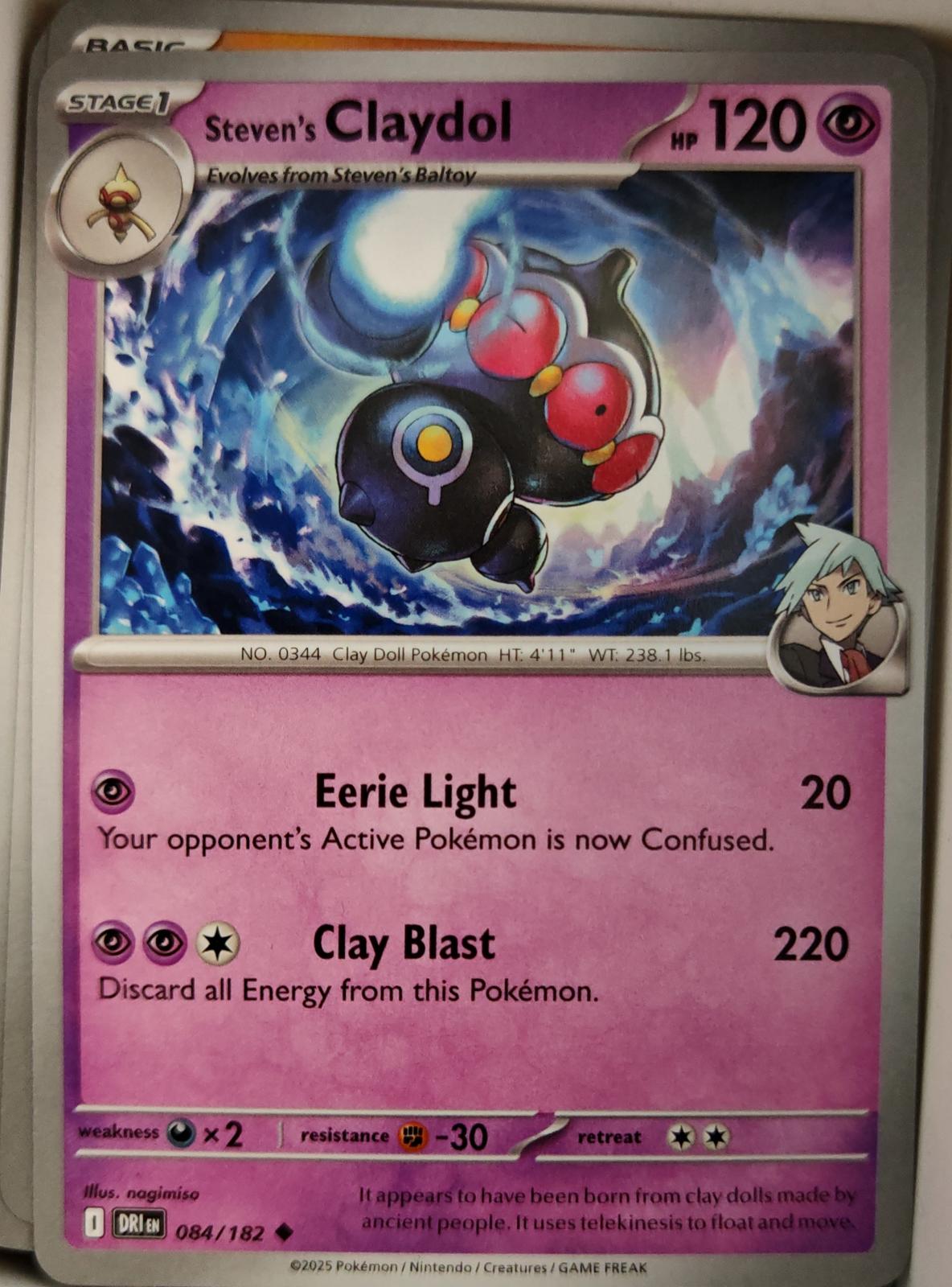 Steven's Claydol - 084/182 - - DESTINED RIVALS - Pokemon - Uncommon | AA12-54