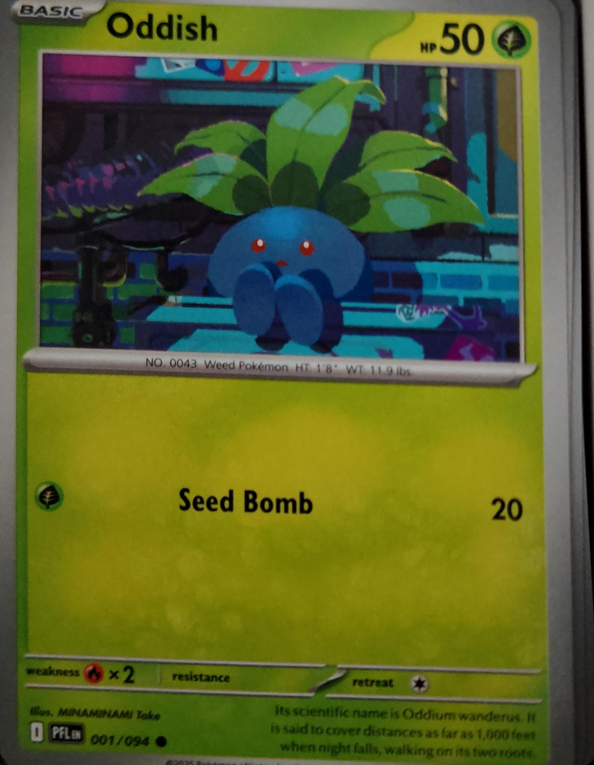Oddish - 001/094 - - PHANTASMAL FLAMES - Pokemon - Common | AA45-45