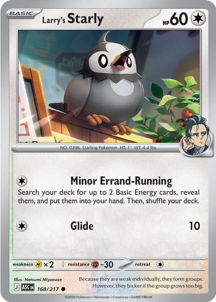 Larry's Starly - 168/217 - - ASCENDED HEROES - Pokemon - Common | AA45-60