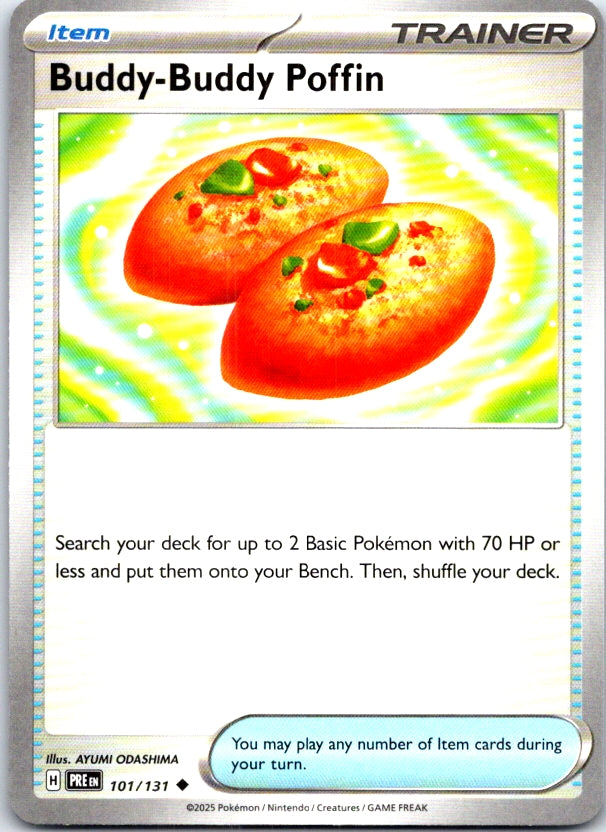 Buddy-Buddy Poffin - 101/131 - - PRISMATIC EVOLUTIONS - Pokemon - | AC24-45