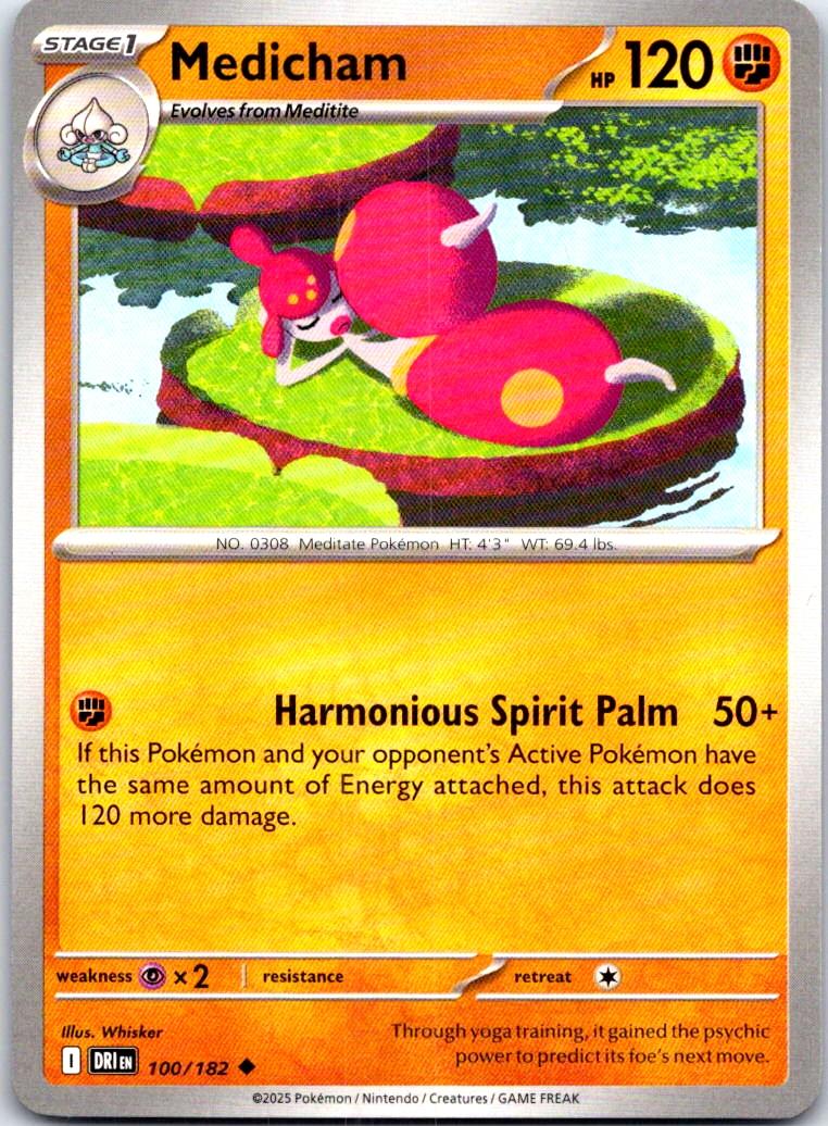 Medicham - 100/182 - - DESTINED RIVALS - Pokemon - Uncommon | AB66-14