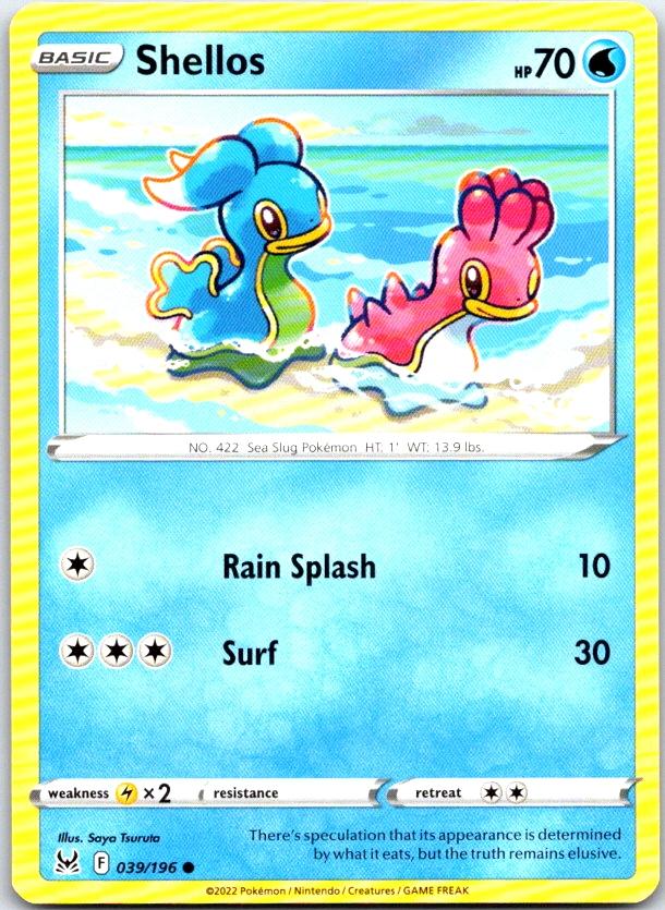 Shellos - 039/196 - - LOST ORIGIN - Pokemon - Common | AC10-12