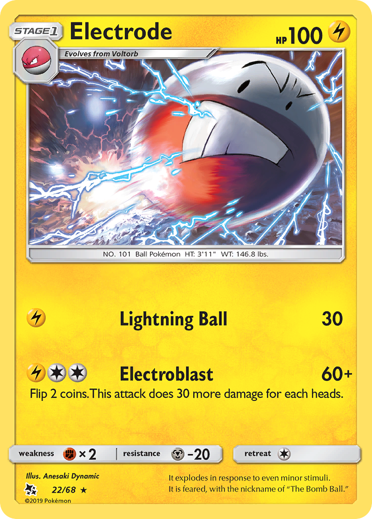 Electrode - 22/68 - - HIDDEN FATES - Pokemon - Rare | AA69-1