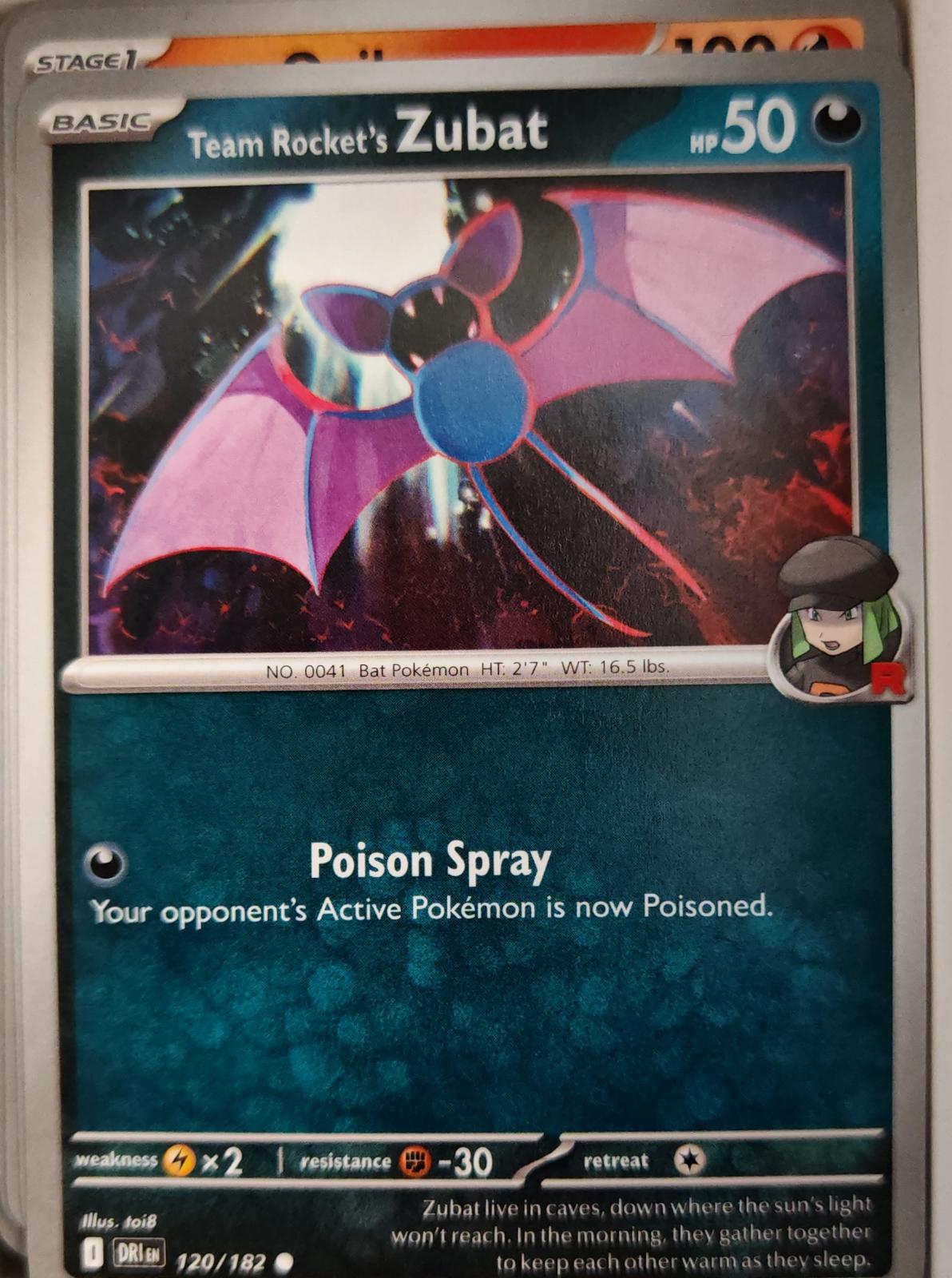 Team Rocket's Zubat - 120/182 - - DESTINED RIVALS - Pokemon - Common | AA12-41