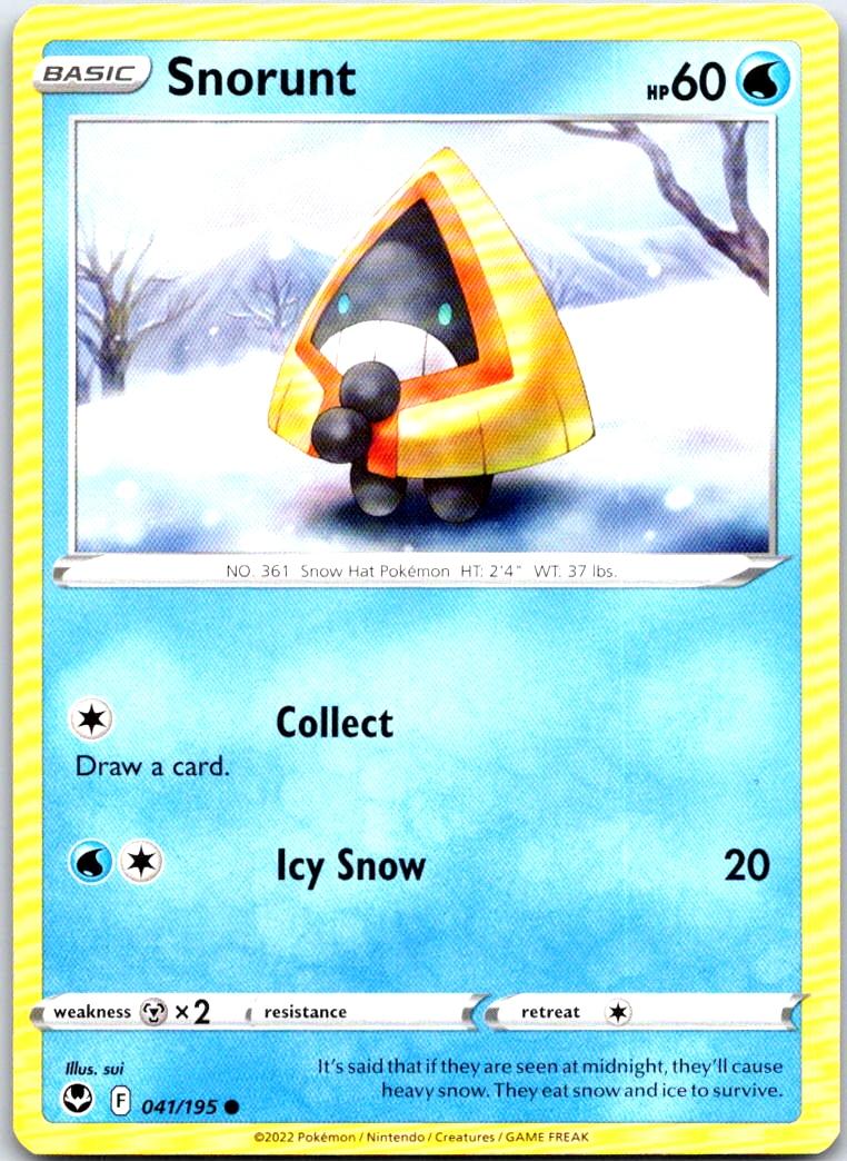 Snorunt - 041/195 - - SILVER TEMPEST - Pokemon - Common | AB29-23