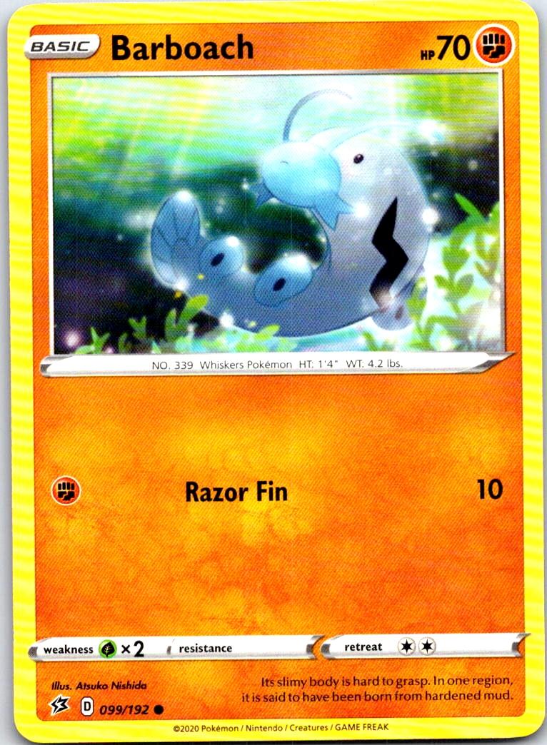 Barboach - 099/192 - - REBEL CLASH - Pokemon - Common | AB96-14
