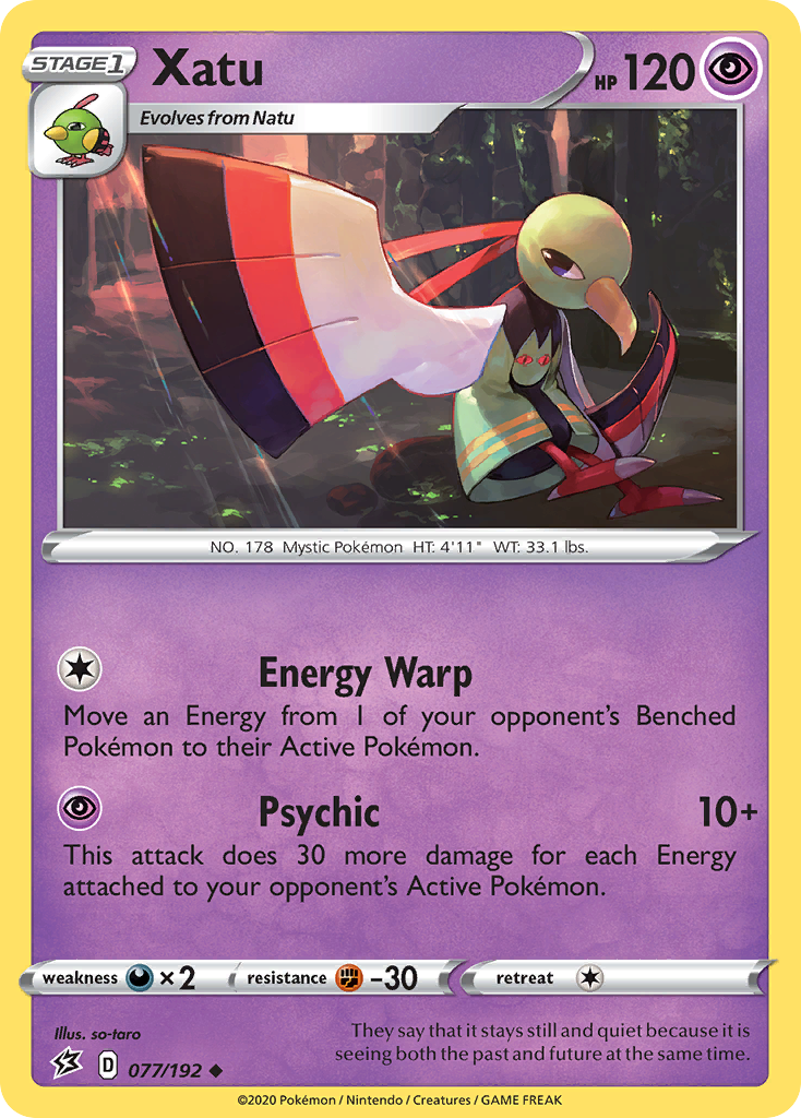 Xatu - 077/192 - - REBEL CLASH - Pokemon - Uncommon | AA73-39