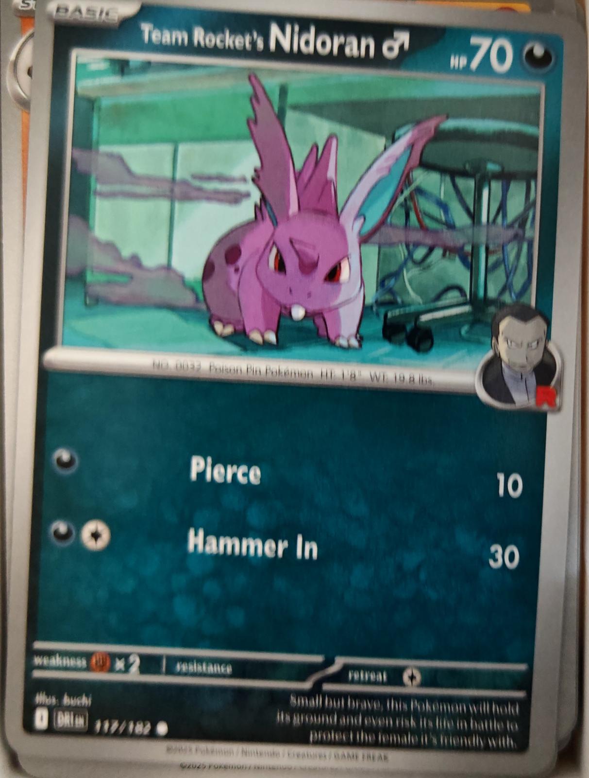 Team Rocket's NidoranM - 117/182 - - DESTINED RIVALS - Pokemon - | AA23-74
