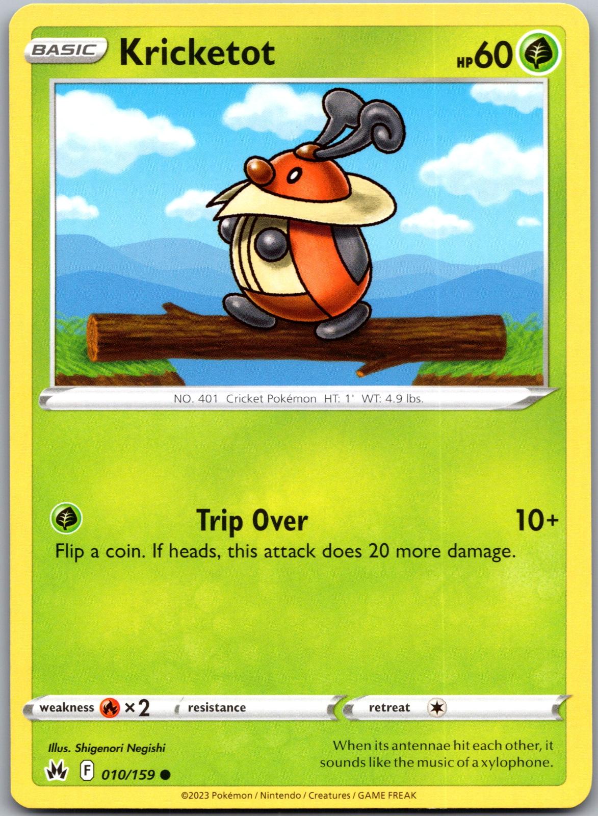 Kricketot - 010/159 - - CROWN ZENITH - Pokemon - Common | AA93-44