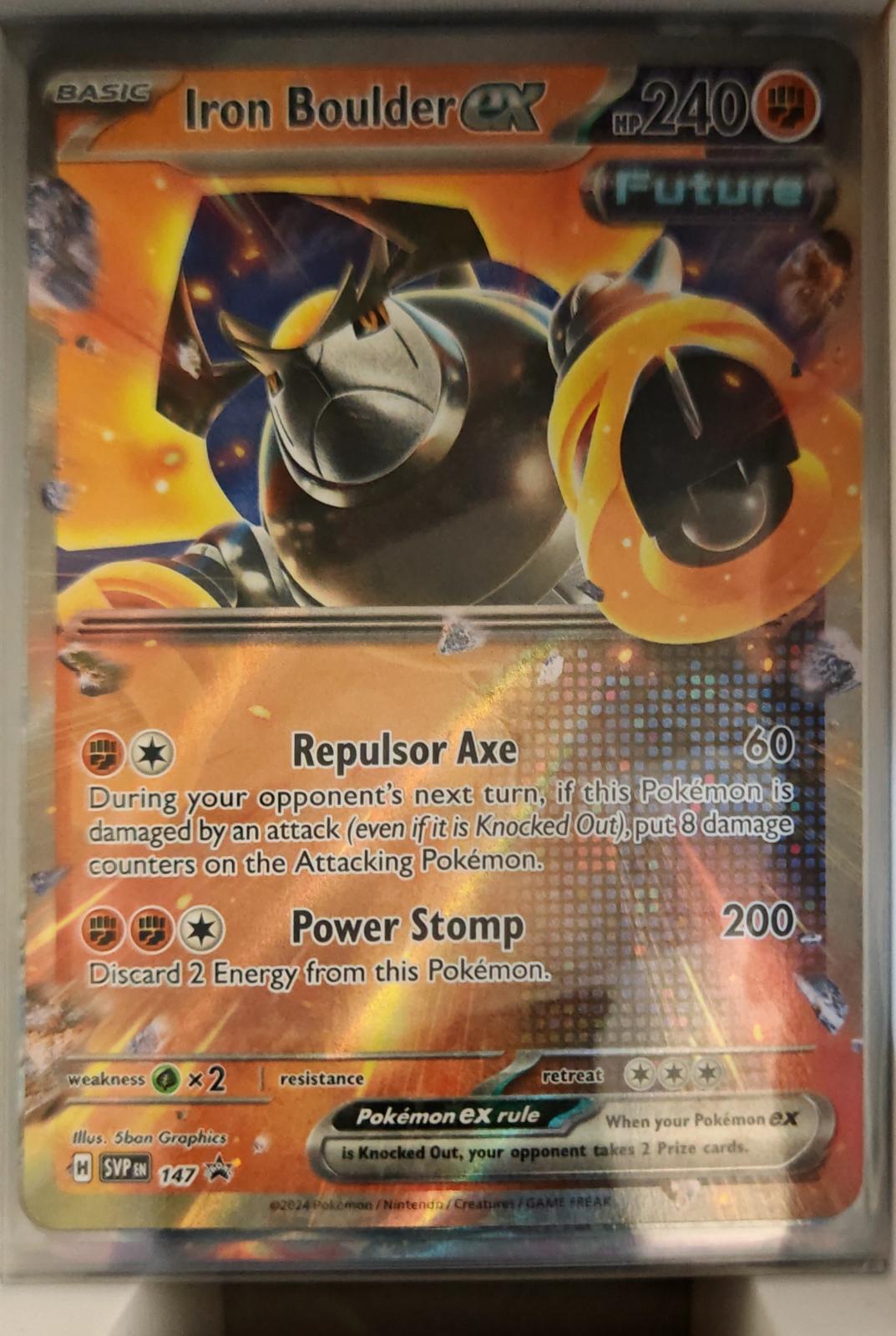 Iron Boulder ex - 147 - Holo - SCARLET & VIOLET PROMO - Pokemon - | AA37-31