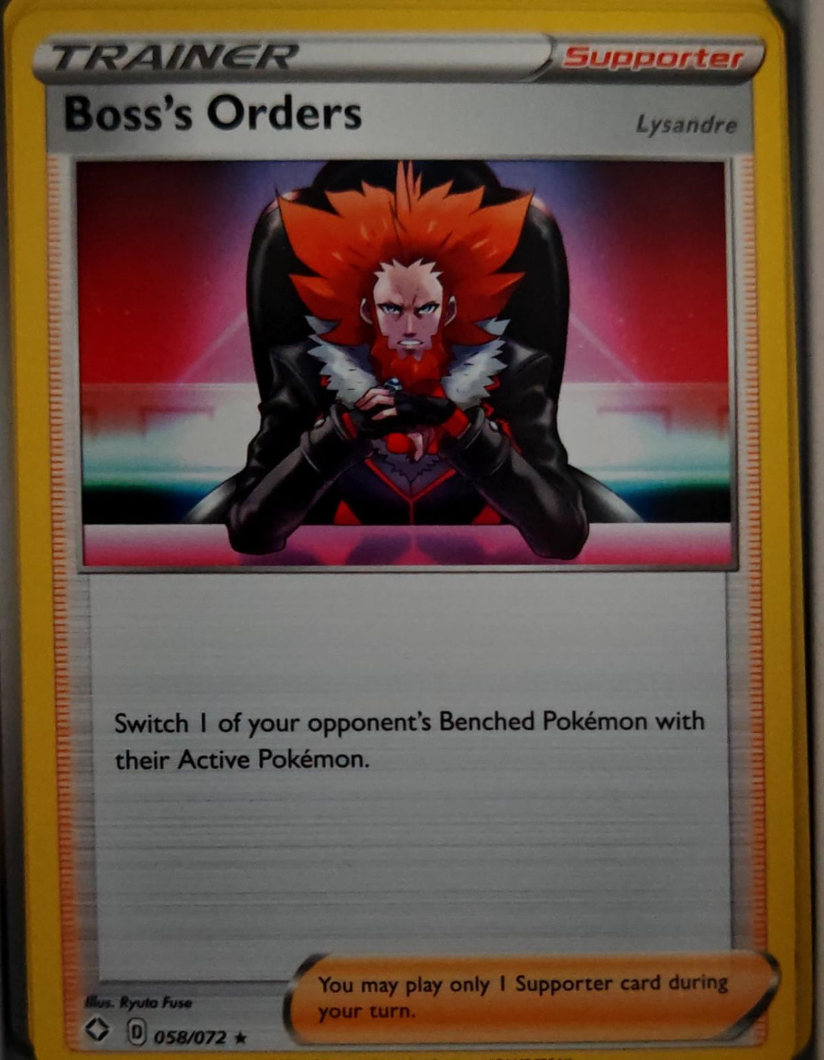 Boss's Orders - 58/072 - - DECK EXCLUSIVES - Pokemon - Holo Rare | AA40-64