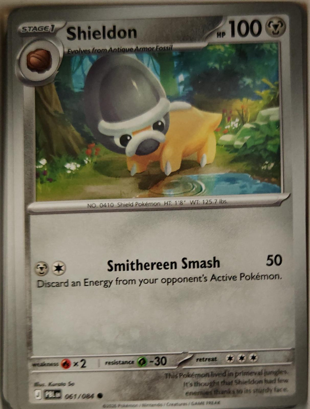 Shieldon - 061/084 - - PITCH BLACK - Pokemon - Common | AA16-18