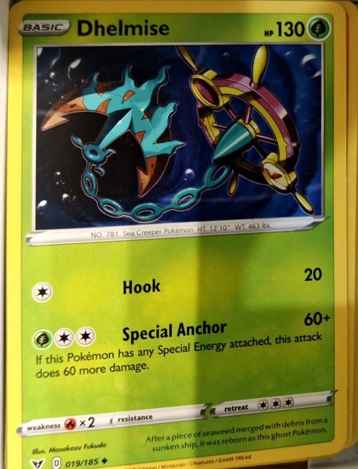 Dhelmise - 019/185 - - VIVID VOLTAGE - Pokemon - Uncommon | AA66-14