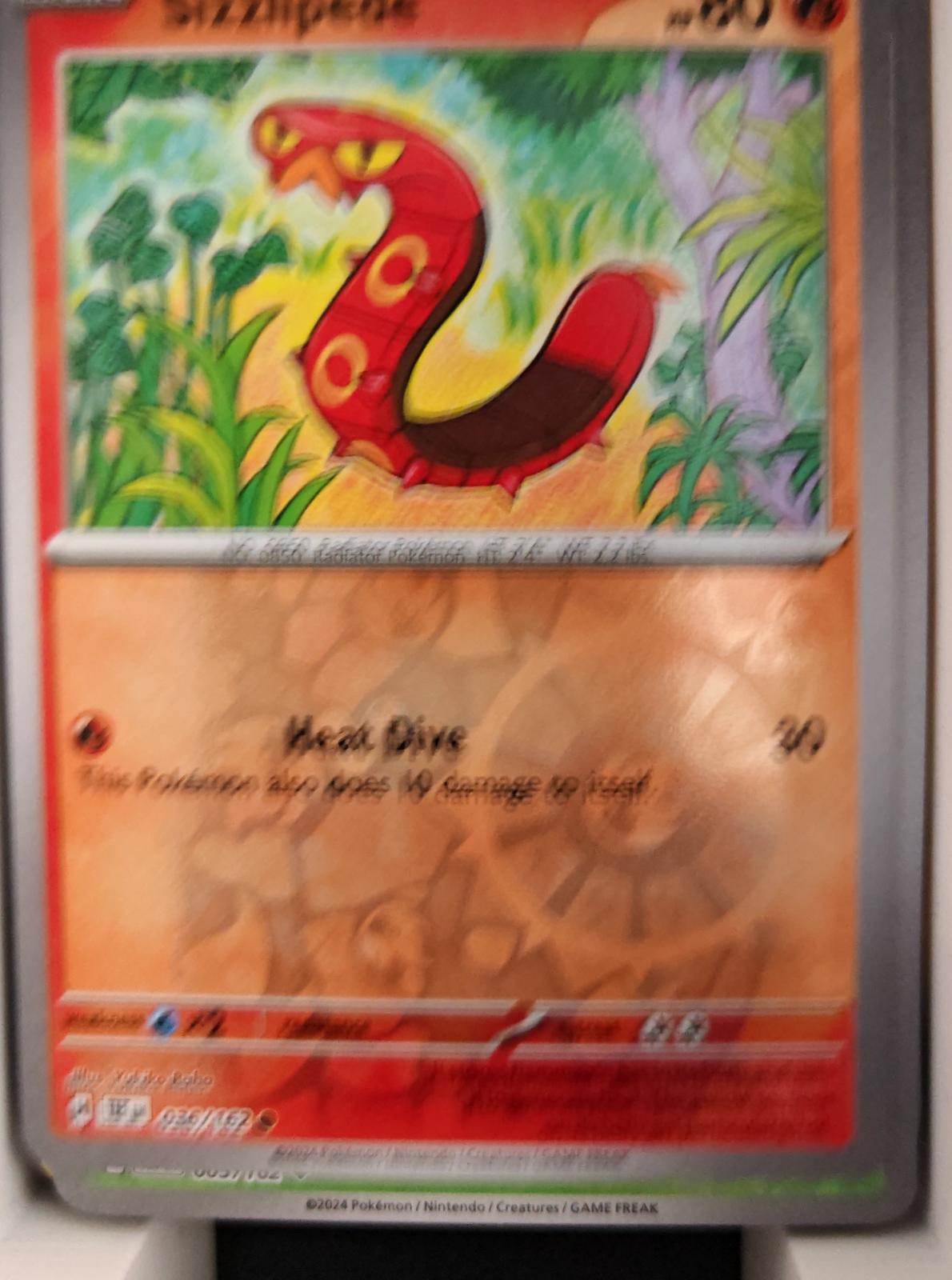 Sizzlipede - 036/162 - Reverse Holo - TEMPORAL FORCES - Pokemon - | AA26-70