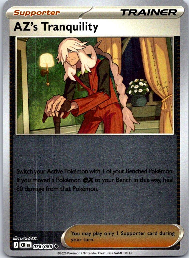 AZ's Tranquility - 076/086 - Reverse Holo - CHAOS RISING - Pokemon - | AB14-48