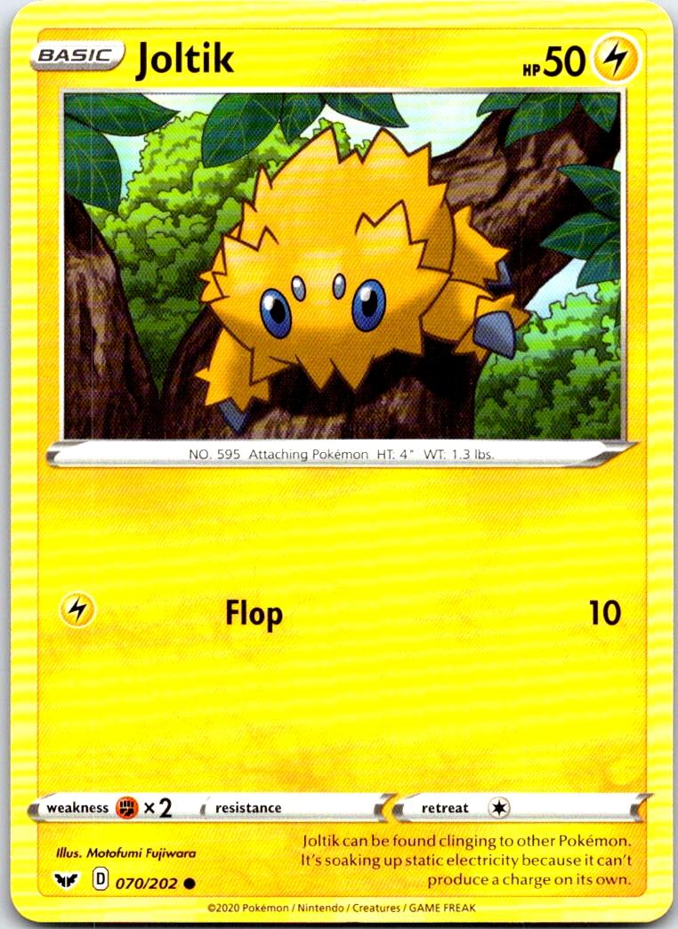 Joltik - 070/202 - - SWORD & SHIELD - Pokemon - Common | AB74-38