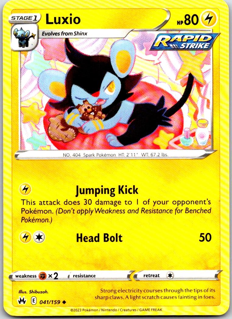 Luxio - 041/159 - - CROWN ZENITH - Pokemon - Uncommon | AA101-49