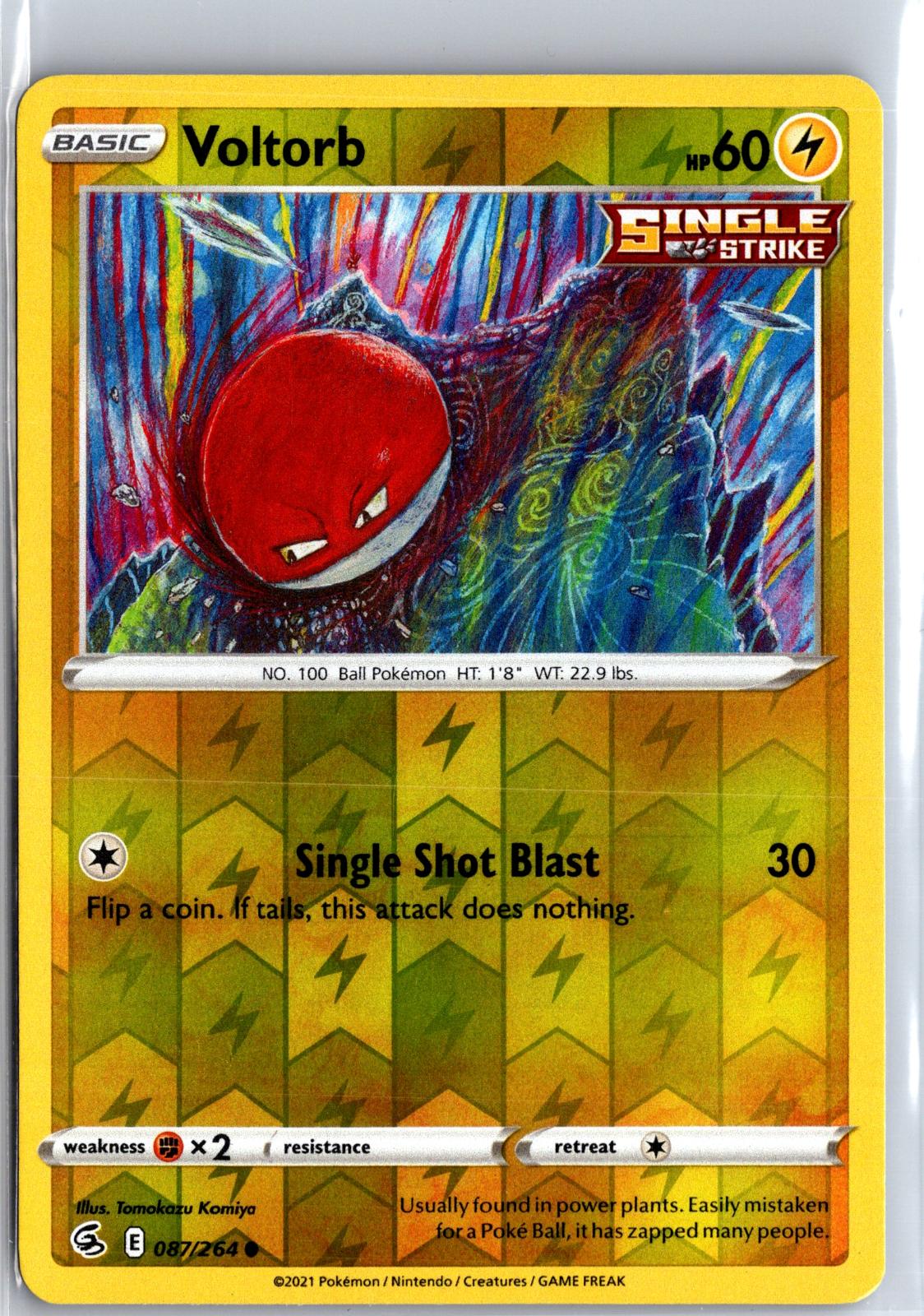 Voltorb - 087/264 - Reverse Holo - FUSION STRIKE - Pokemon - Common | AA116-17