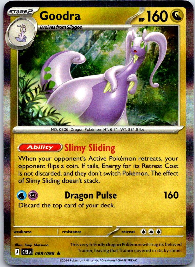 Goodra - 068/086 - Holo - CHAOS RISING - Pokemon - Rare | AA120-44