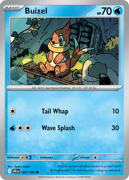 Buizel - 057/182 - - DESTINED RIVALS - Pokemon - Common | AA09-74