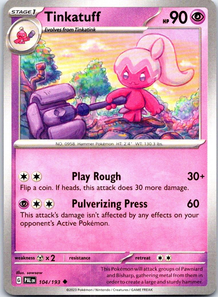 Tinkatuff - 104/193 - - PALDEA EVOLVED - Pokemon - Uncommon | AB68-33