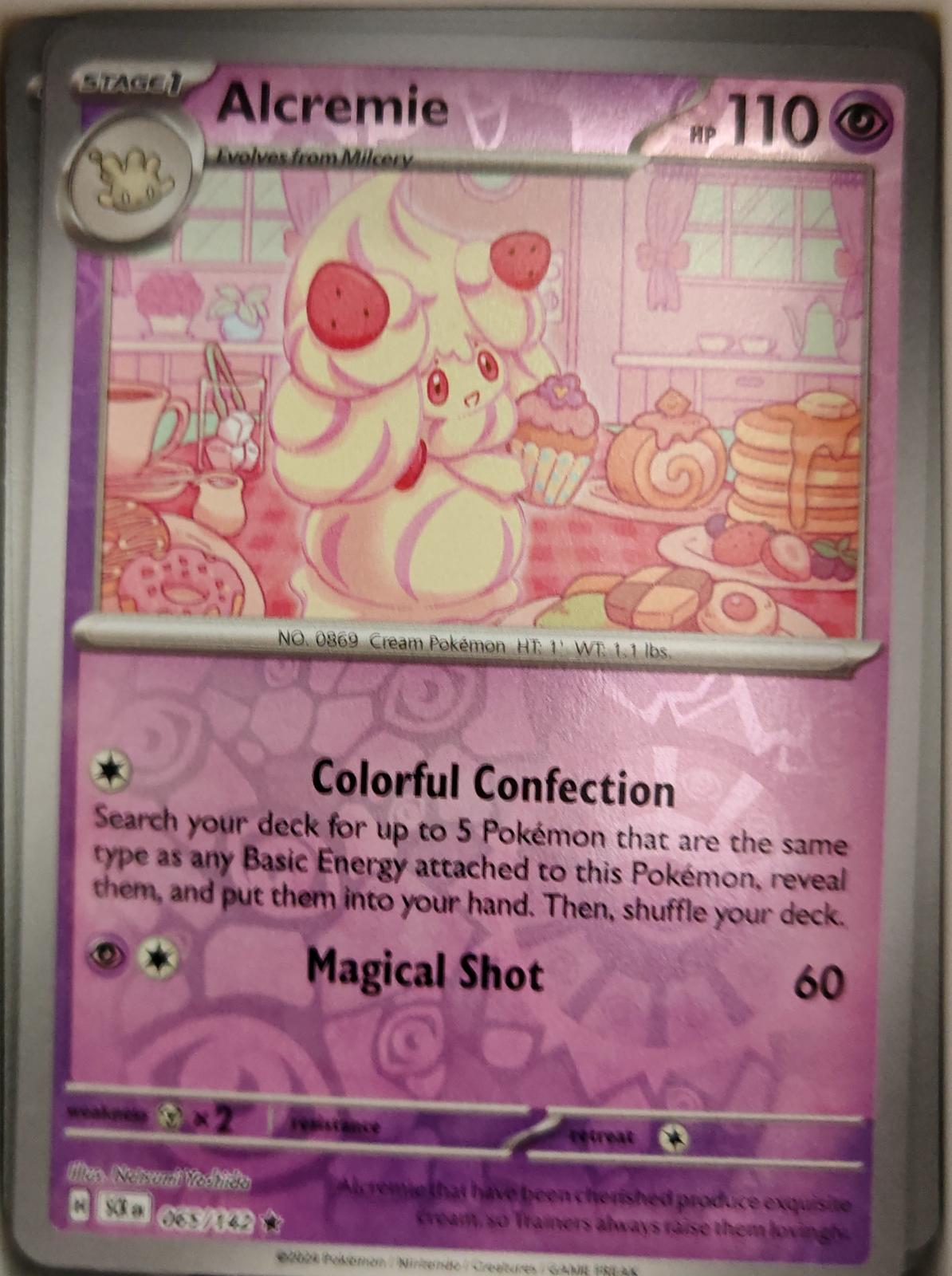 Alcremie - 65/142 - Reverse Holo - STELLAR CROWN - Pokemon - Rare | AA04-64