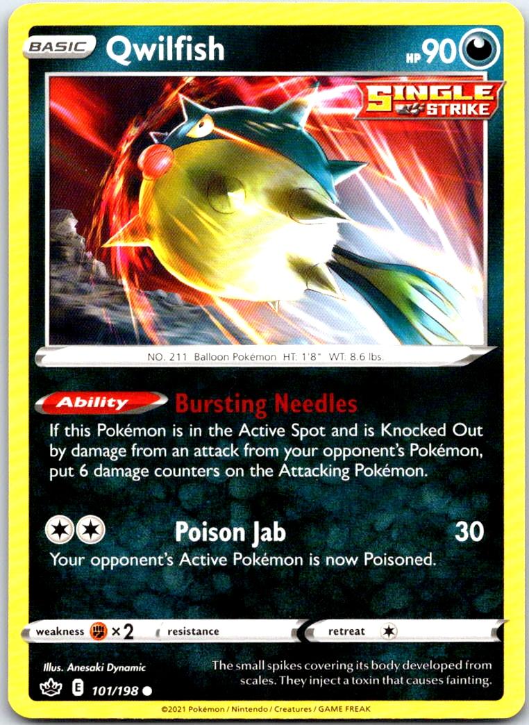 Qwilfish - 101/198 - - CHILLING REIGN - Pokemon - Common | AB28-11