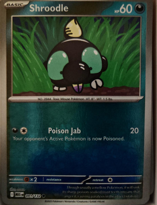 Shroodle - 091/132 - - MEGA EVOLUTION - Pokemon - Common | AA01-77