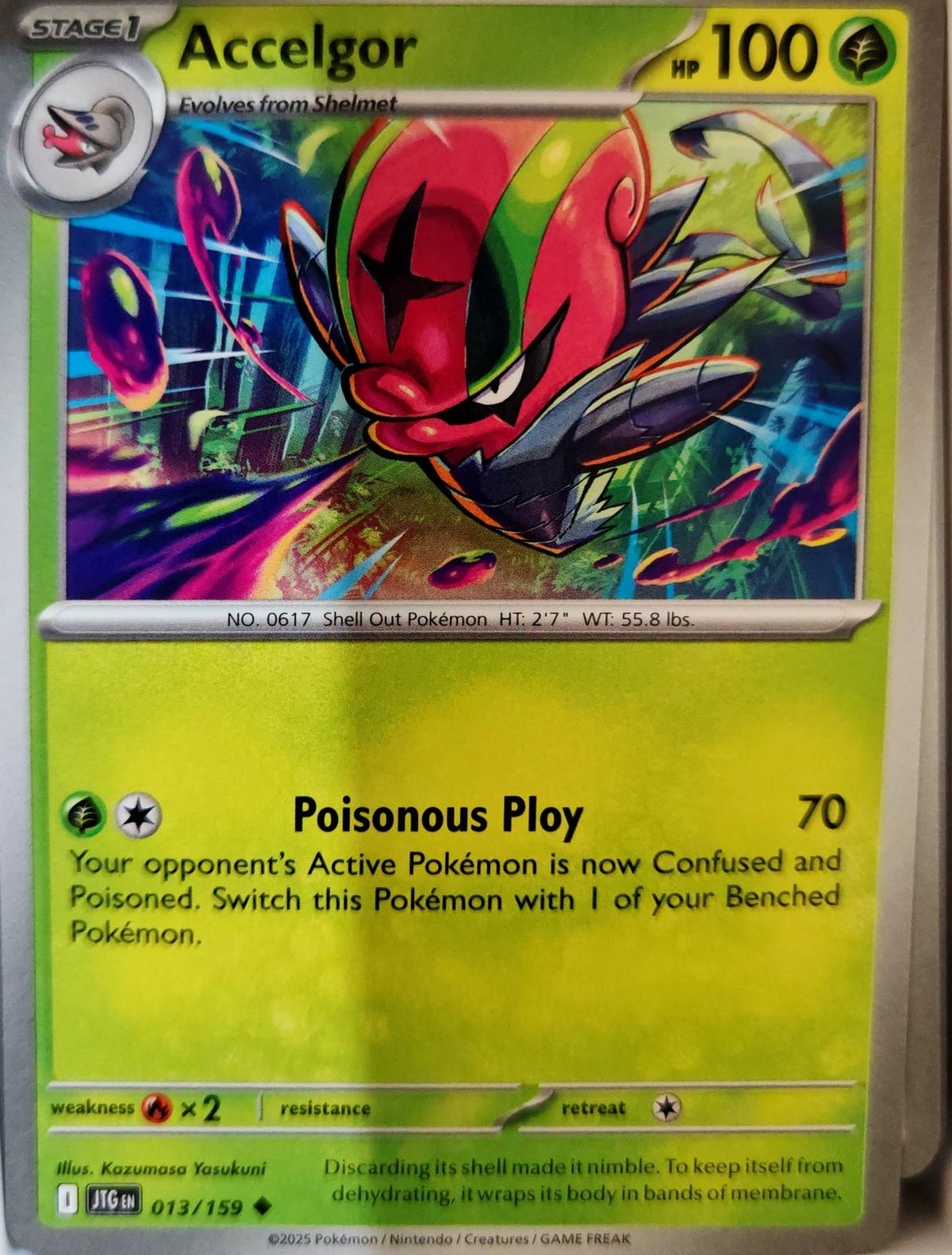 Accelgor - 013/159 - - JOURNEY TOGETHER - Pokemon - Uncommon | AA07-88