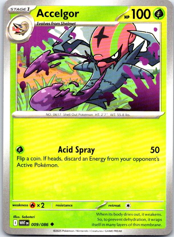 Accelgor - 009/086 - - WHITE FLARE - Pokemon - Uncommon | AC19-37