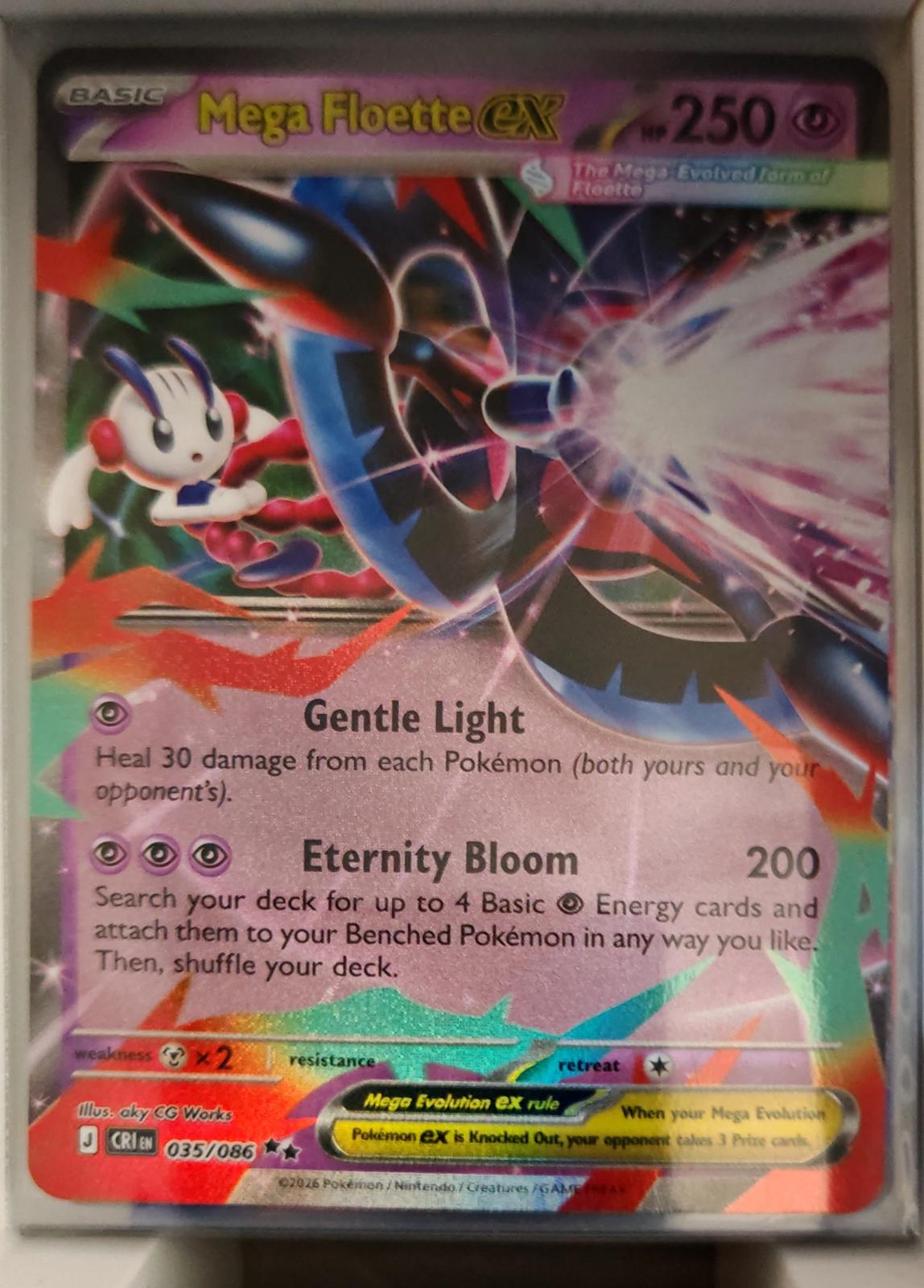 Mega Floette ex - 035/086 - Holo - CHAOS RISING - Pokemon - | AA37-35