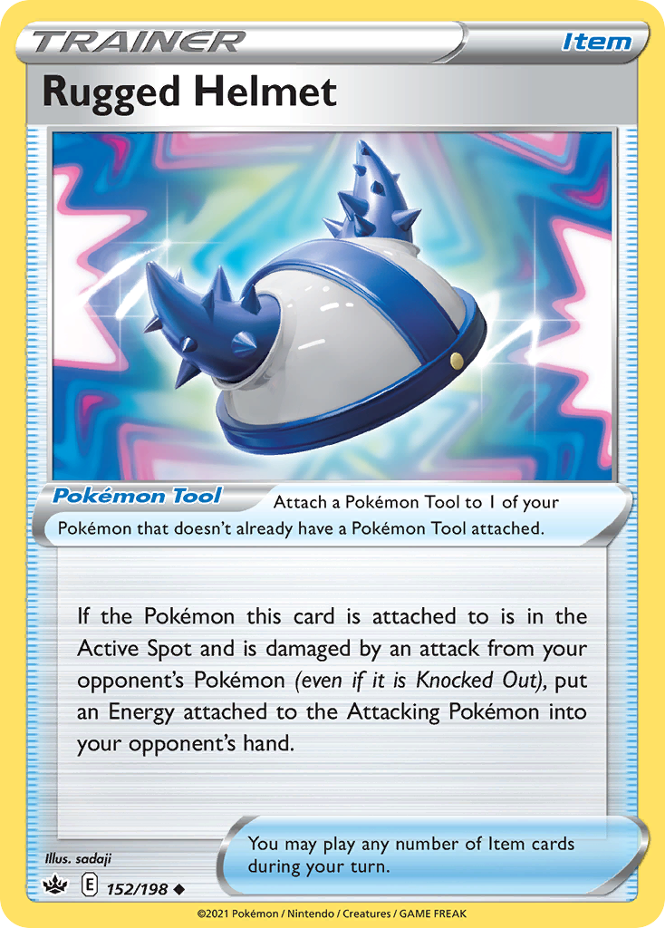 Rugged Helmet - 152/198 - - CHILLING REIGN - Pokemon - Uncommon | AA70-39