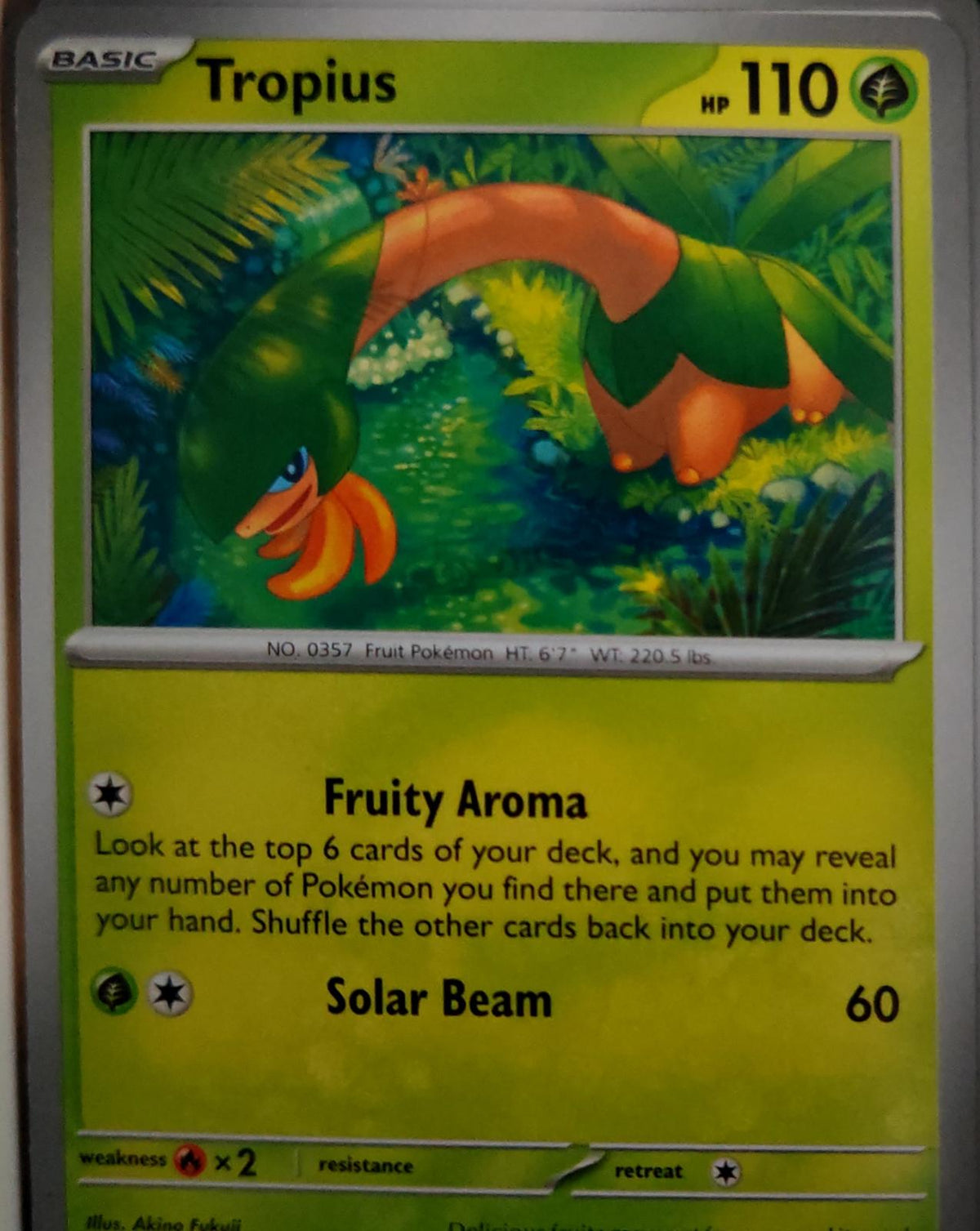 Tropius - 001/084 - - PITCH BLACK - Pokemon - Common | AA39-64