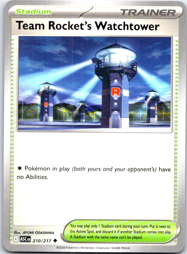 Team Rocket's Watchtower - 210/217 - - ASCENDED HEROES - Pokemon - | AC24-15