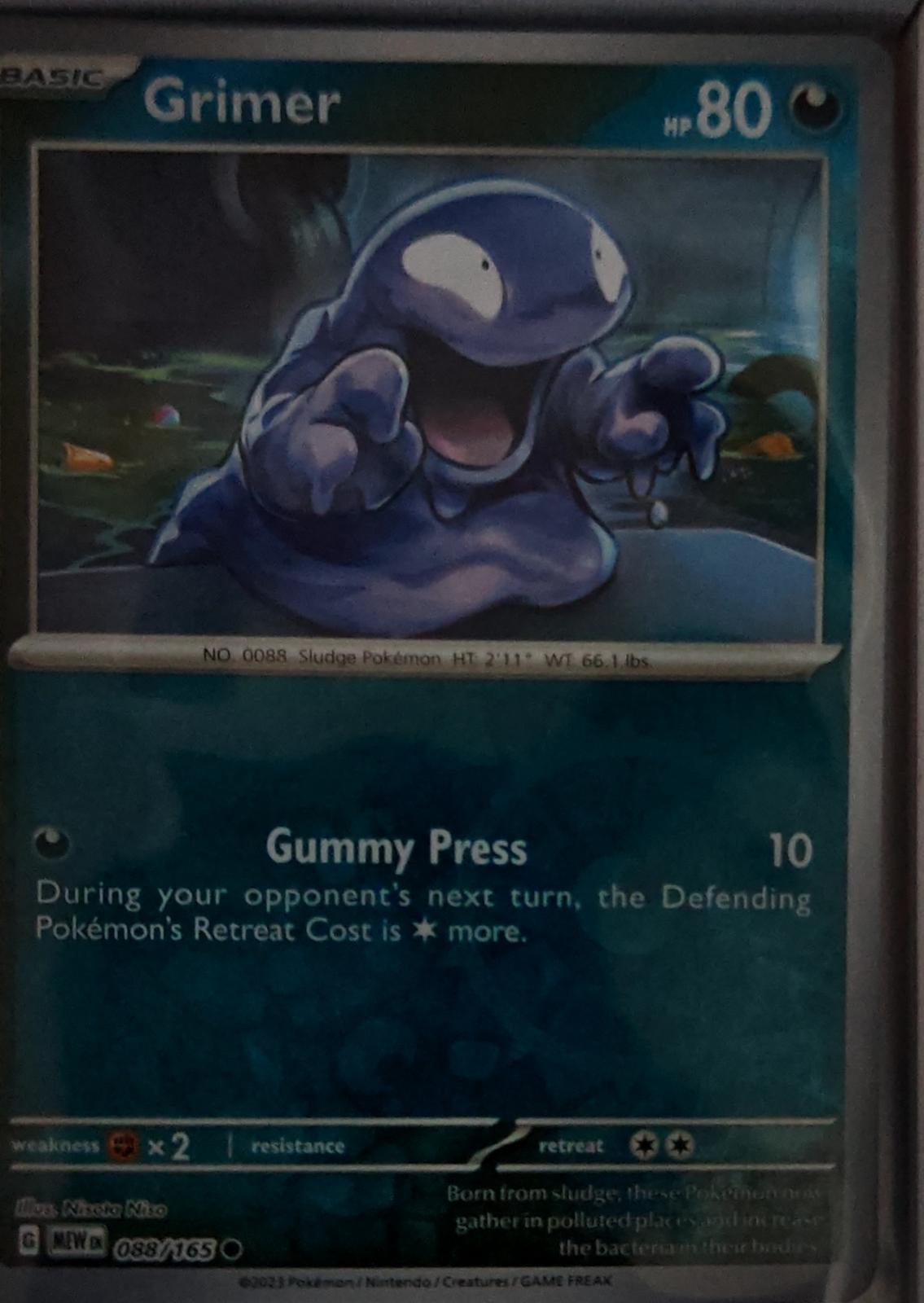 Grimer - 088/165 - Reverse Holo - 151 - Pokemon - Common | AA62-8