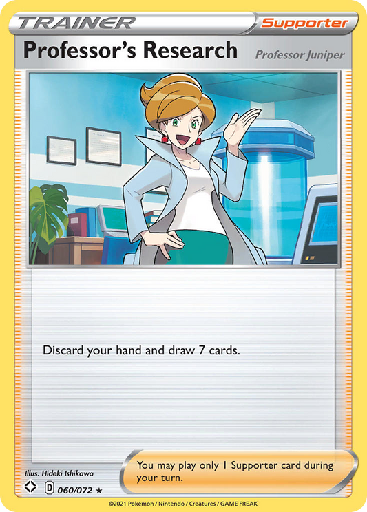 Professor's Research - 060/072 - Reverse Holo - SHINING FATES - Pokemon - | AA40-88