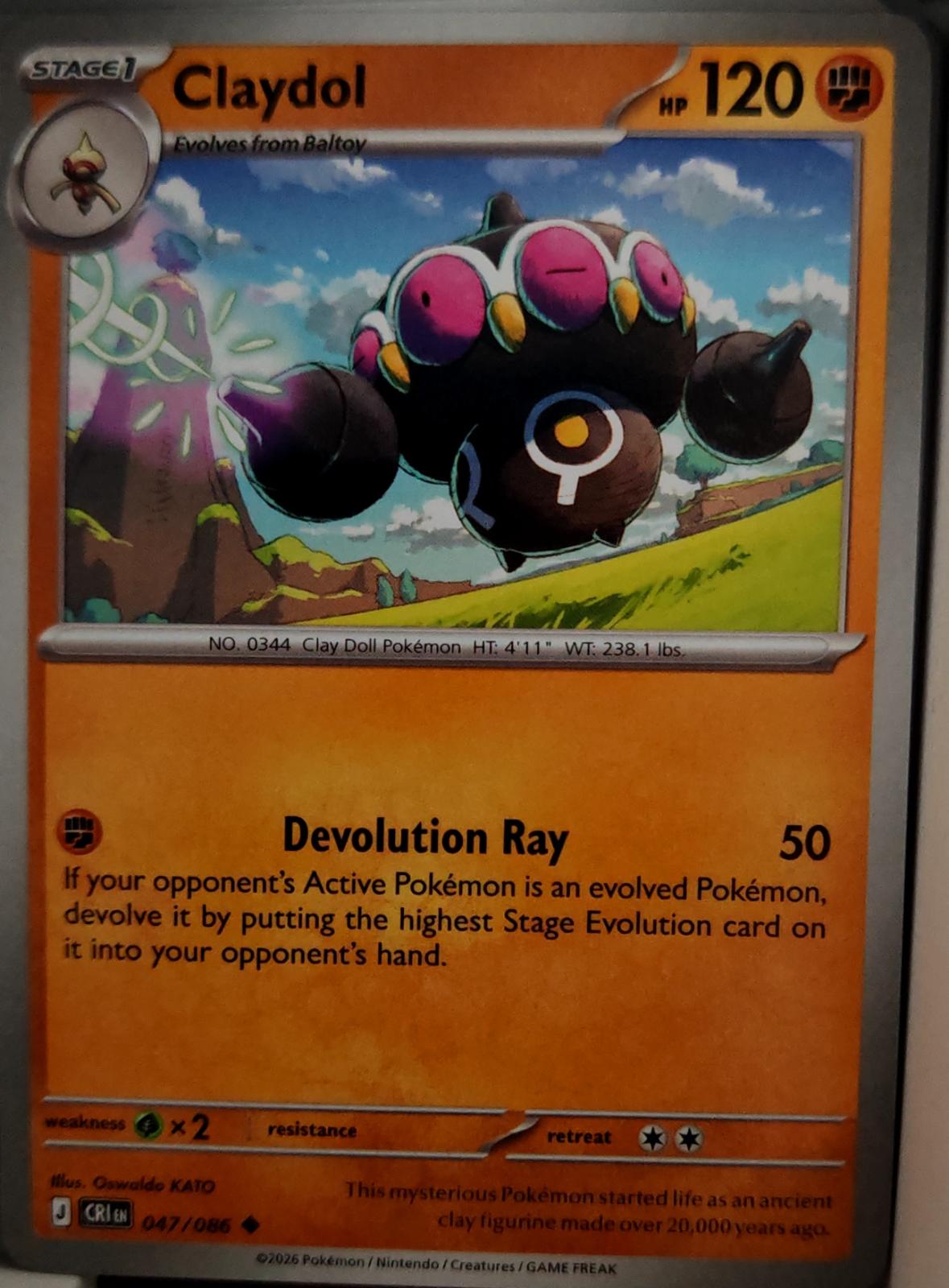 Claydol - 047/086 - - CHAOS RISING - Pokemon - Uncommon | AA43-70