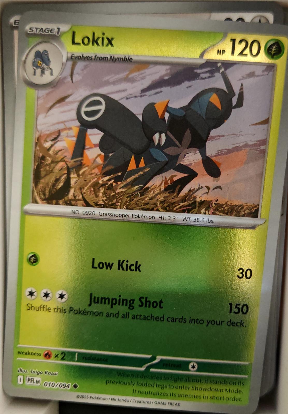 Lokix - 010/094 - Reverse Holo - PHANTASMAL FLAMES - Pokemon - | AA19-37