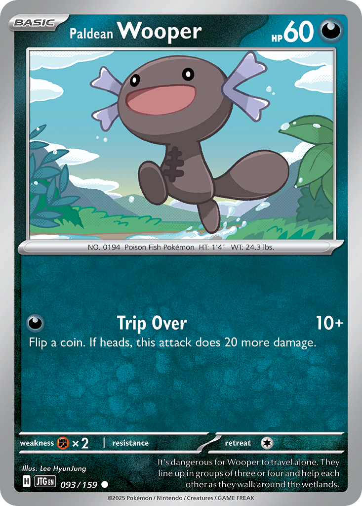 Paldean Wooper - 093/159 - - JOURNEY TOGETHER - Pokemon - Common | AA45-28