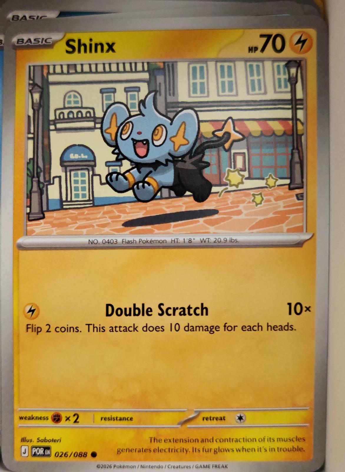 Shinx - 026/088 - - PERFECT ORDER - Pokemon - Common | AA03-34