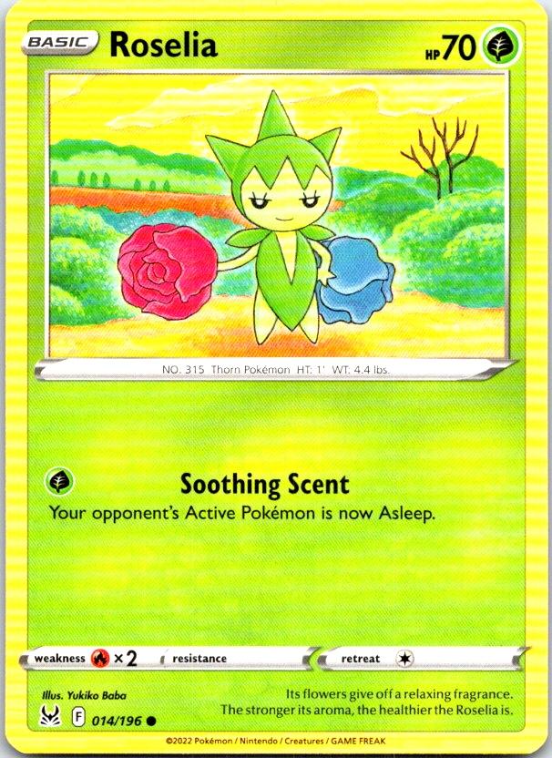 Roselia - 014/196 - - LOST ORIGIN - Pokemon - Common | AB98-19