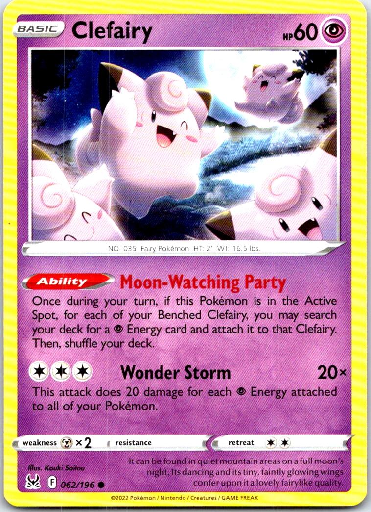Clefairy - 062/196 - - LOST ORIGIN - Pokemon - Common | AB86-47