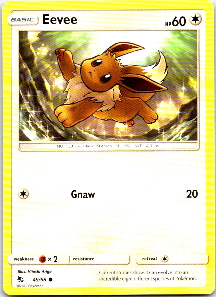 Eevee - 49/68 - - HIDDEN FATES - Pokemon - Common | AB20-2