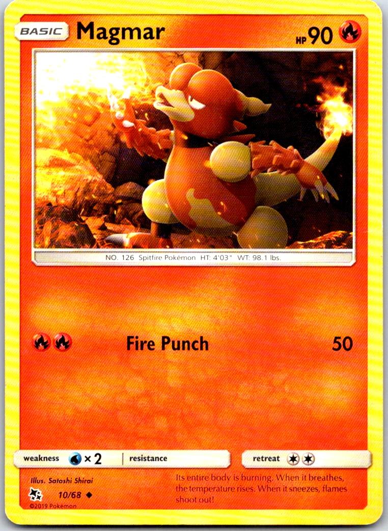 Magmar - 10/68 - - HIDDEN FATES - Pokemon - Uncommon | AB10-49