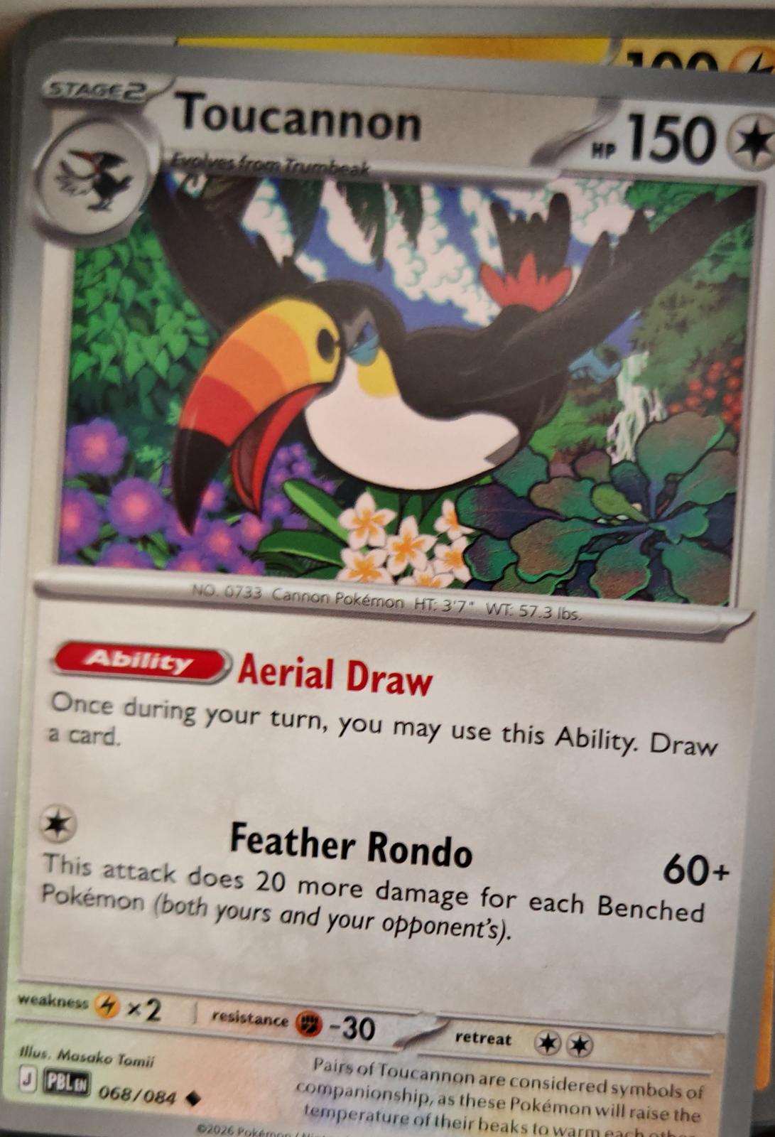 Toucannon - 068/084 - - PITCH BLACK - Pokemon - Uncommon | AA16-97