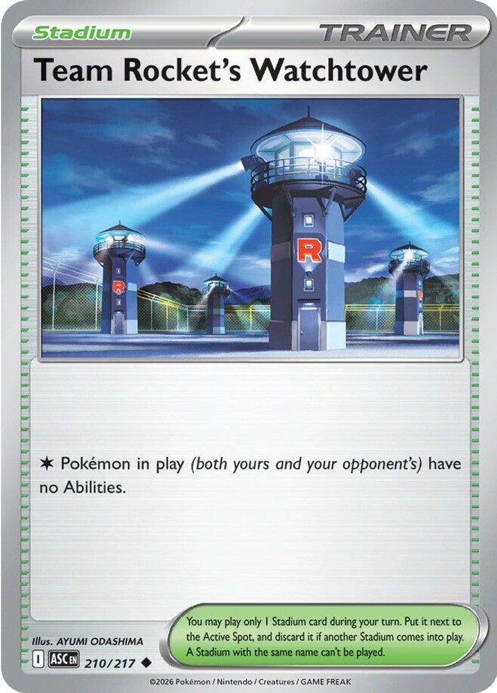 Team Rocket's Watchtower - 210/217 - - ASCENDED HEROES - Pokemon - | AA40-47