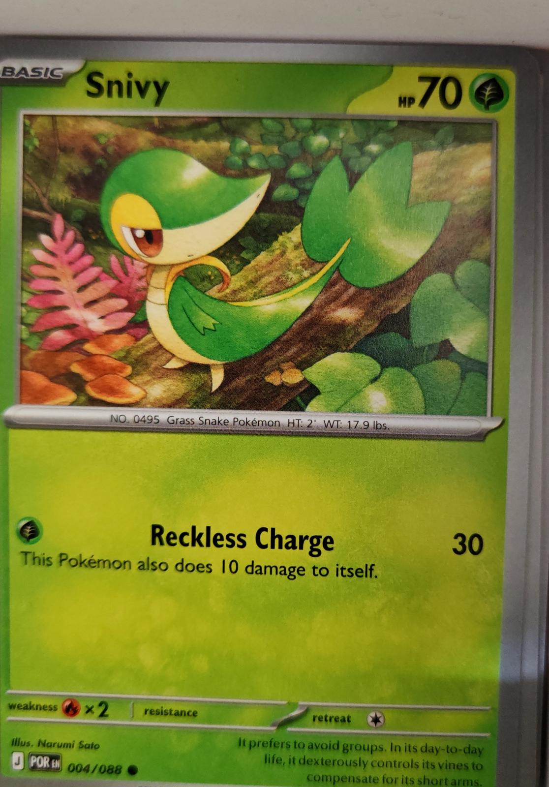 Snivy - 004/088 - - PERFECT ORDER - Pokemon - Common | AA10-81