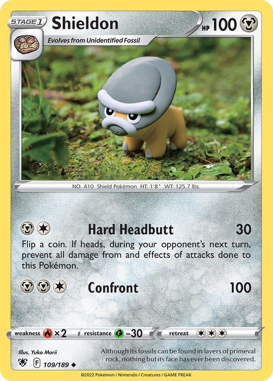 Shieldon - 109/189 - - ASTRAL RADIANCE - Pokemon - Uncommon | AA89-42