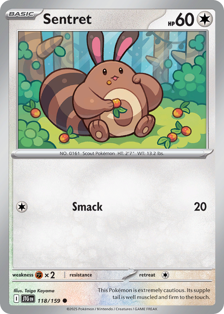 Sentret - 118/159 - - JOURNEY TOGETHER - Pokemon - Common | AA07-76