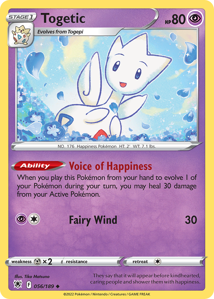 Togetic - 056/189 - - ASTRAL RADIANCE - Pokemon - Uncommon | AA89-36
